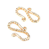 Cierre de latón color oro de 18K en forma de S y M para pulseras y collares, suministros para la fabricación de joyería, accesorios para bricolaje. - details 55