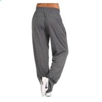 Pantalones Casuales Sueltos Para Mujer  Negro Gris Pantalones Mujer Pantalon Femme Jogger Talla Grande Leggings Estilo Inglés Otoño/Invierno - details 5