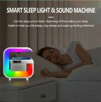 Soporte de cargador inalámbrico, Altavoz Bluetooth, despertador, luz RGB,estación de carga rápida para iPhone, Samsung, Xiaomi - details 7