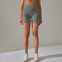 Pantalones cortos de yoga para mujer, leggings deportivos de cintura alta para gimnasio, correr, ciclismo, verano - details 25