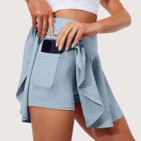 Verano Mujer Sprints tenis baile Fiess corto juvenil de secado rápido sólido forro femenino cintura alta Mini faldas pantalones cortos - details 24