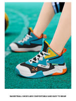 Nuevos zapatos de baloncesto de marca para niños, zapatillas de deporte de suela gruesa antideslizantes, zapatos deportivos para niños, zapatos de entrenamiento de cesta para niños - details 14