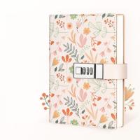 Cuaderno B6 de 224 páginas para proteger secretos, diario grueso, libro de contraseña con patrón impreso de cuero PU con cerradura, papelería - details 14