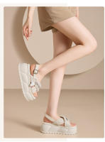 Sandalias Casuales de Moda para Mujer Nuevos Zapatos de Playa con Suela Gruesa y Cruzada con Estilo - details 14