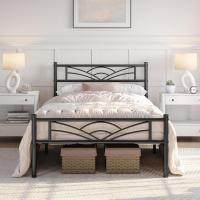Cama Individual con Espacio Bajo Marco Metal Altura 32 cm Cama Individual con Cabecera para Colchón de 90 x 190 cm Blanco - details 54