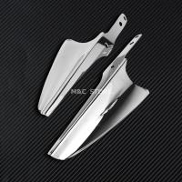 Deflector de viento delantero para motocicleta, horquilla cromada, Deflector de parabrisas embellecedor para Harley Touring Road King Street Glide CVO 1995-2021 2022 - details 4