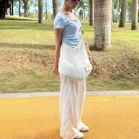 Bolso de punto de flores de ganchillo Simple, bolso de mano de playa tejido de malla, bolso de playa hecho a mano, bolso de hombro hueco de verano - details 14