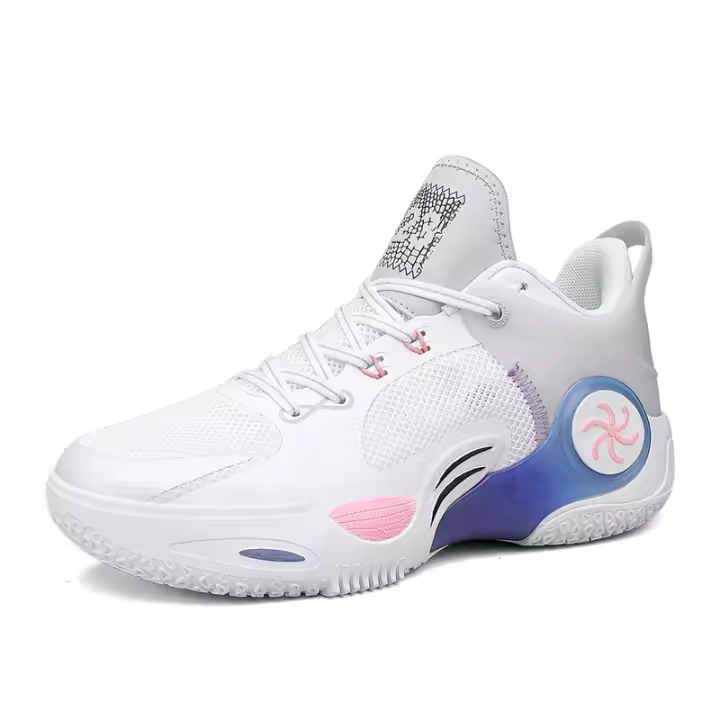 Zapatillas de baloncesto de media ayuda para pareja, zapatillas deportivas reales, zapatos de entrenamiento - 1