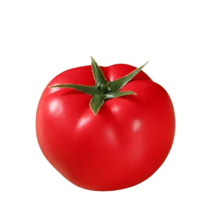 Mini adorno de tomate Artificial, modelo de tomate de simulación de plástico realista, artesanías, accesorios de verduras falsas, decoración del hogar, 5 uds. - 1