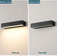 Candelabros LED de pared para porche Exterior, accesorios de luz de pared Exterior de aluminio, lámpara impermeable IP65 para casa, Patio, puerta, garaje, decoración - details 8