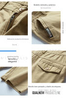 Pantalones cortos de herramientas de algodón para hombre, pantalones casuales sueltos Retro, Verano - details 3