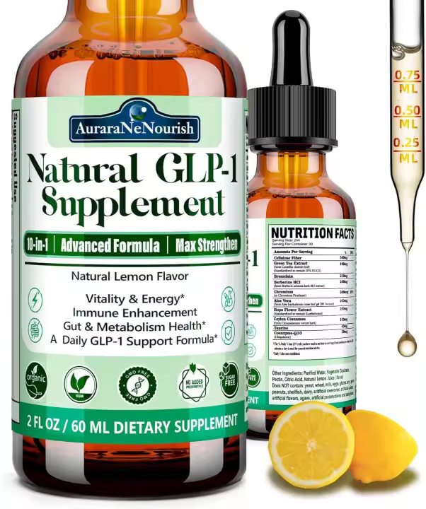 Hot Natural GLP-1 GLP Activate, suplemento de berberina HCI GLP1 de alta fibra para mujeres y hombres con. Té verde, bromelina y cromo apoyan el intestino, - 1