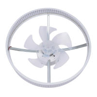 Ventilador de Techo LED Inteligente 220V, 20.5 Pulgadas, Luz Cálida, Luz Neutra, Luz Blanca - details 4