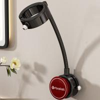 Soporte de pared para secador de pelo, organizador giratorio sin perforación, ángulo ajustable, estante para secador de pelo - details 7