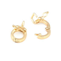 Colgantes de Brasso de Oro 18K Clips de Conexión de Circonio Suministros de Hacer Joyas - details 4