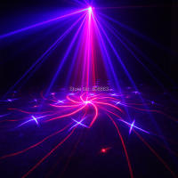 Proyector Láser ESHINY Rojo-Azul 18 Patrones de Iluminación para Discoteca, Fiesta de Baile, Bar de Navidad KTV Luces de Escenario para DJ - details 3