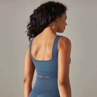 Sujetadores deportivos sin costuras para mujer, ropa interior a prueba de golpes para correr en el gimnasio, top corto, sujetador de yoga transpirable - details 33