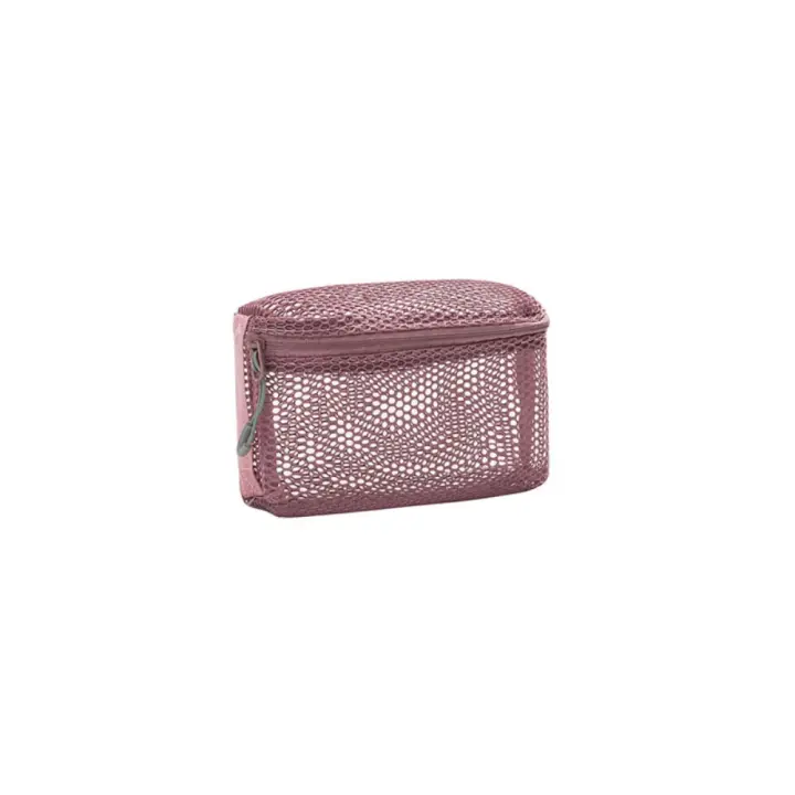 Bolsa de maquillaje de malla multiusos duradera, bolsa de cosméticos de malla transparente Visible, bolsa de lavado, bolsa de almacenamiento de nailon para mujer - 1