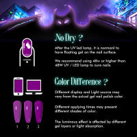 ROSALIND juego de esmaltes de uñas de Gel para Halloween y Navidad, lámpara UV/LED, varios colores, otoño e invierno, para tu fiesta de uñas loca - details 8