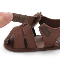 Sandalias De Verano Para Bebé Niño Casual Antideslizantes Cuero Suela De Goma Tallas Para Niños De 3 a 18 Meses - details 12
