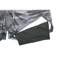 Pantalón corto deportivo de compresión 2 en 1 para hombre con estampado bíblico para gimnasio, entrenamiento y correr - details 12