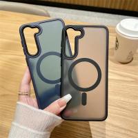 Nueva funda de teléfono de negocios translúcida mate de lujo para Samsung Galaxy S25 S24 Ultra S23 S22 Plus S20 S21 FE Magsafe cubierta magnética - details 8