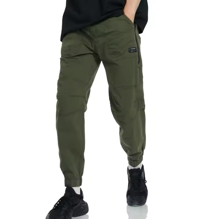 Pantalones Cargo de Moda para Hombres Estilo Casual de Jogging Diseño de Cremallera - 1