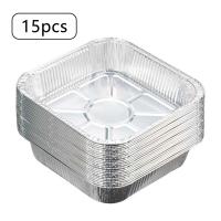 Sartenes desechables de aluminio para hornear, papel de estaño, freidora de aire, revestimiento para congelador de preparación de comida - details 5