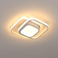 Goeco LED Plafón de Techo Lámpara de Techo Moderna de Doble Cuadrado 2500 LM - details 0