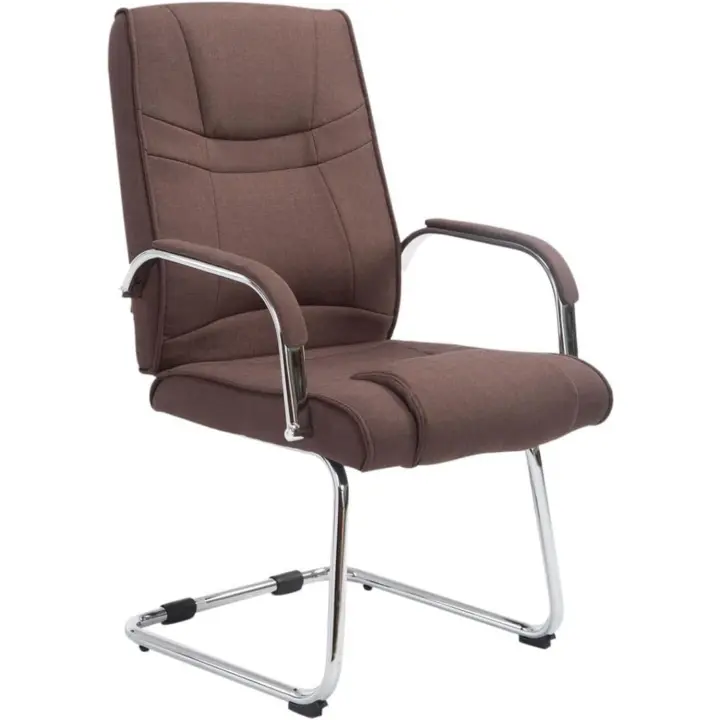 Silla De Conferencia con Reposabrazos, Color:Gris Pardo - 1