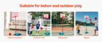 SucceBuy Aro de baloncesto para niños: altura ajustable, portátil con base rellenable, juego para interiores y exteriores para niños de 3 a 8 años - details 3