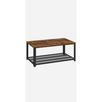 VASAGLE Mesa Auxiliar, Mesa de Noche Vintage, Mesa de Café con Espacio de Almacenamiento, Estable con Patas de Metal, Fácil Montaje LET41X - details 12