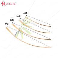 20 piezas, 4CM, 5CM, 6CM, 7CM, barra curva de latón chapada en oro, colgantes, accesorios de joyería Diy, accesorios para pendientes, venta al por mayor - details 8