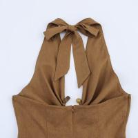 Vestido Holgado sin Mangas y sin Espalda BUNO-2025 Vestido de Verano para Mujeres con Falda Larga - details 9