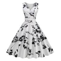 Vestido de fiesta de cóctel estampado estilo superventas de Carnaval de los años 50 - details 1