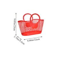 Cesta organizadora de juguetes práctica colgante hueca de plástico, accesorios de cocina y baño, cesta de almacenamiento, 1 Uds. - details 0