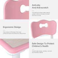 AuAg Juego de mesa multiactividad para niños de 5 piezas, escritorio de estudio para niños, juego de sillas de escritorio para niños, juego de mesa y 4 sillas para niños, altura ajustable - details 20