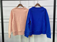 Sudadera con capucha bordada de algodón rosa para mujer, Jersey clásico francés de nicho ZV, 24 principios de otoño, nuevo - details 17