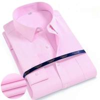 Camisa de oficina de manga larga para hombre, resistente, cómoda, de negocios, social, estándar, fácil de cuidar, S-5XL - details 3
