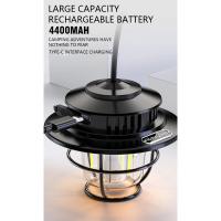 Linterna de Camping portátil Retro, luz de emergencia impermeable, lámpara colgante de tienda regulable continua para senderismo al aire libre - details 3