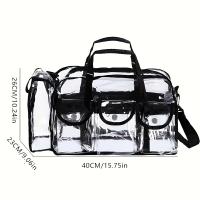 Bolsa de cosméticos impermeable para viaje, organizador Unisex multibolsillo con gran capacidad - details 7