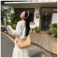 Japonés Denim Lavado Lienzo Bolso Bandolera Retro Perezoso Estilo Literario Hombro Gran Capacidad Señoras Bolso - details 4