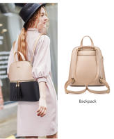 Mochila de Moda para Mujer Mochila de Cuero con Correa para Hombro Bolso Cruzado Set de Bolso de Tarjetero de Cuero Regalo para Mujer - details 4