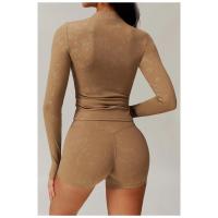 Ropa deportiva de manga larga para yoga, transpirable, que absorbe la humedad, ropa de entrenamiento de gimnasio, sujetador de yoga - details 12