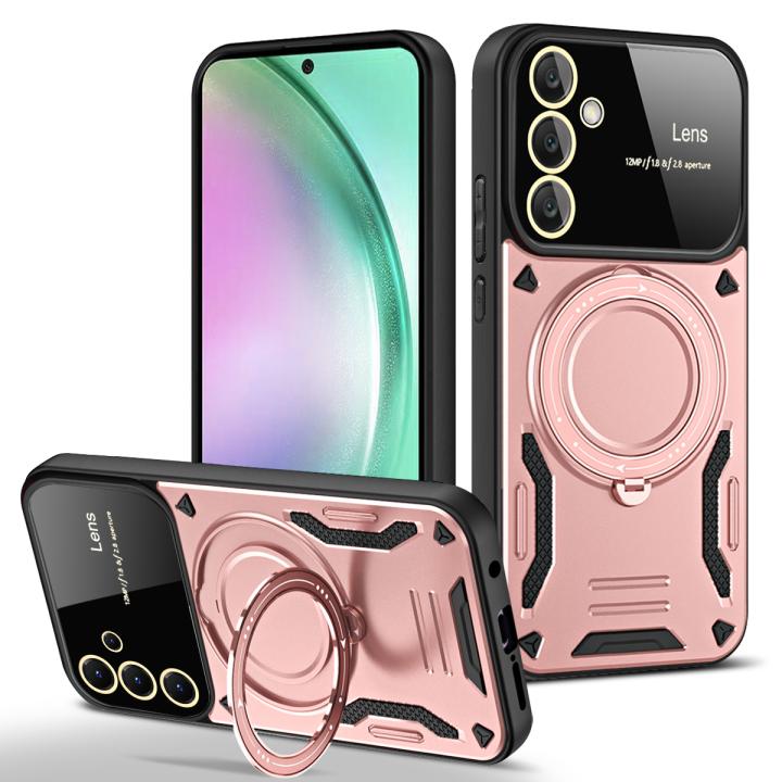 Funda Plegable Con Soporte Para Móvil Samsung Galaxy - Cuero Sintético, Multi-función, Con Ranuras Para Tarjetas
