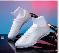 Zapatos de fútbol transpirables de caña alta con interior y exterior de suelo plano antideslizante - details 39