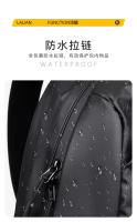 Nueva mochila negra para computadora Mochila de moda informal - details 5