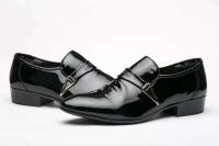 Zapatos casuales formales de cuero de Pu de acero inoxidable para hombres creativos de nuevo producto de oficina de negocios - details 7