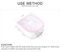 Bol de Lavado de Uñas KADS de Doble Capa con Pusher de Cutícula Removedor de Esmalte de Gel Soaker para Herramienta de Manicura - details 2