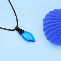 Collar con colgante de cristal azul H2o, accesorios de joyería con tema oceánico para mujeres y niñas, regalo - details 2
